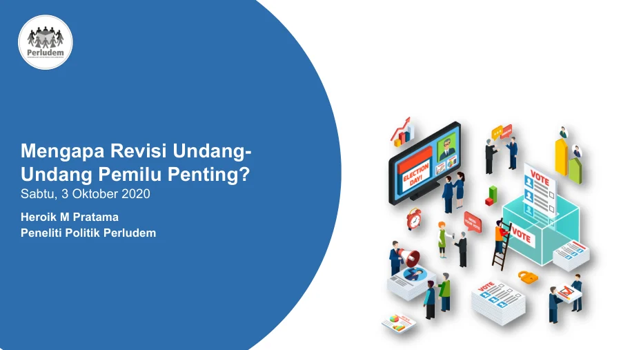 Sampul Materi Presentasi Serial Diskusi Pemilu dan Demokrasi #4