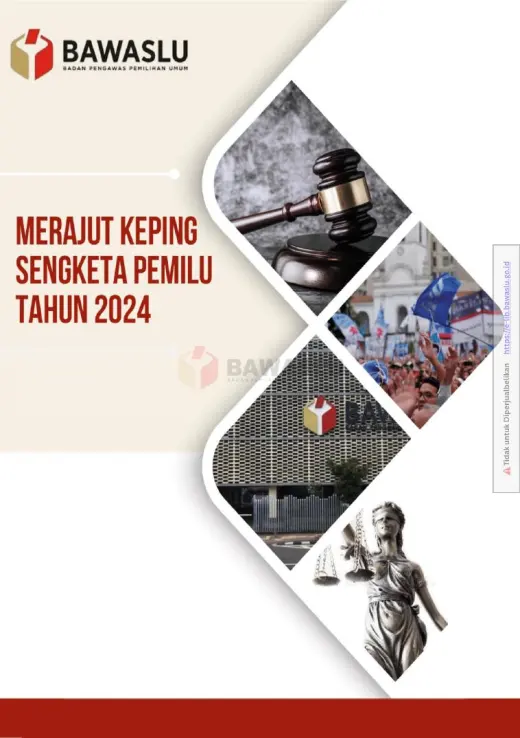 Sampul Merajut Keping Sengketa Proses Pemilu Tahun 2024