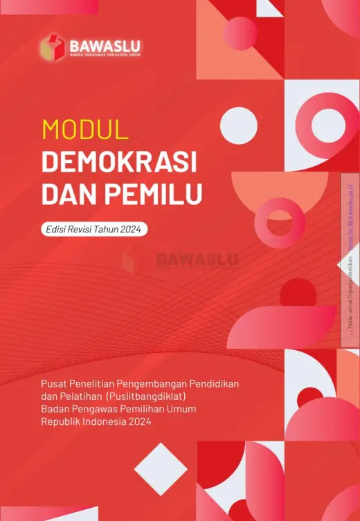 Sampul Modul Demokrasi dan Pemilu (Edisi Revisi Tahun 2024)
