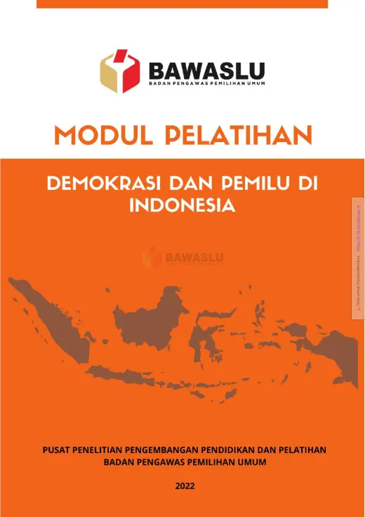 Sampul Modul Pelatihan Demokrasi dan Pemilu di Indonesia