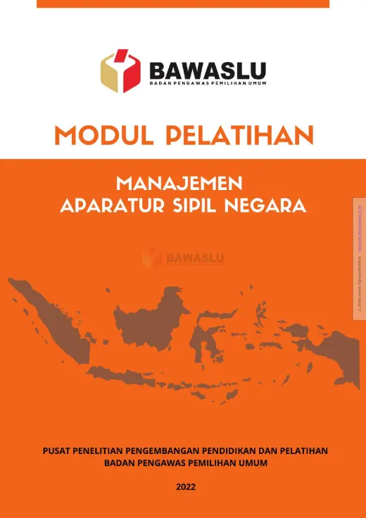 Sampul Modul Pelatihan Manajemen Aparatur Sipil Negara