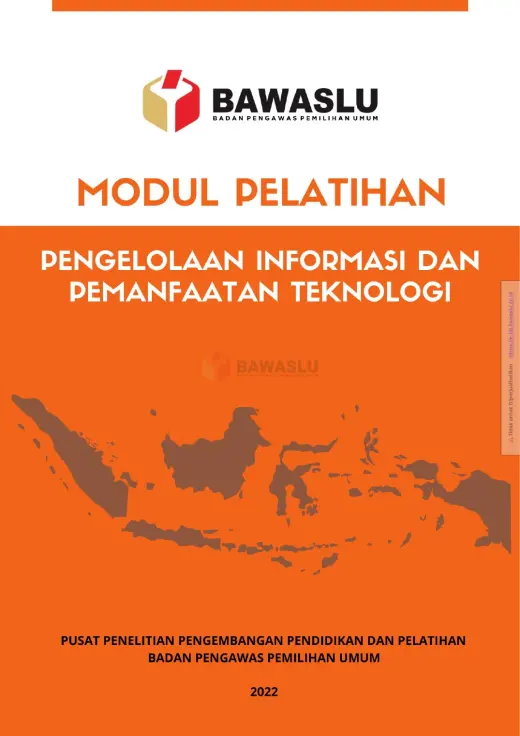 Sampul Modul Pelatihan Pengelolaan Informasi dan Pemanfaatan Teknologi