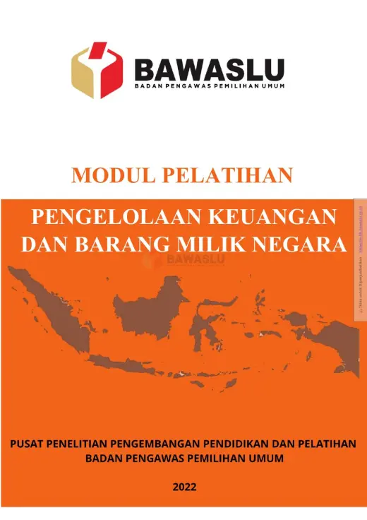 Sampul Modul Pelatihan Pengelolaan Keuangan dan Barang Milik Negara