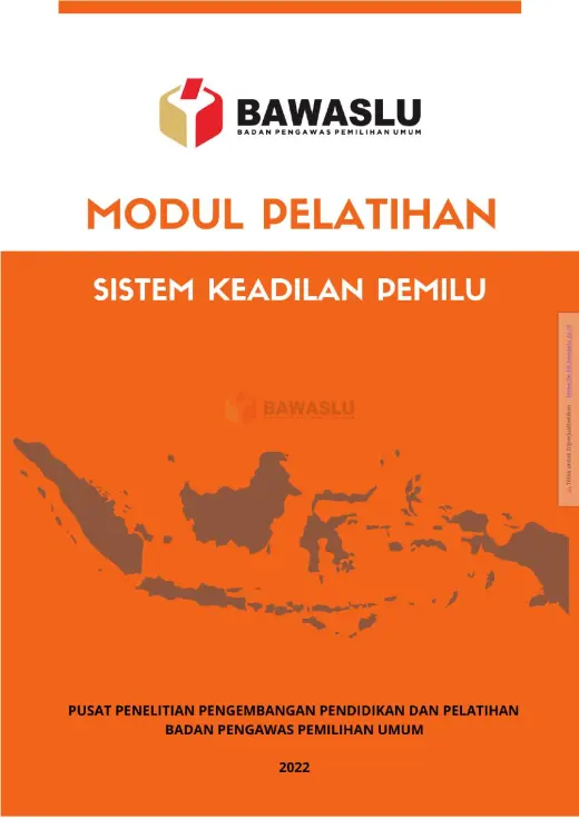 Sampul Modul Pelatihan Sistem Keadilan Pemilu