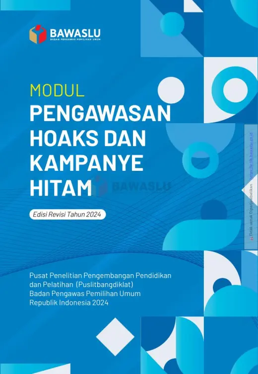 Sampul Modul Pengawasan Hoaks dan Kampanye Hitam (Edisi Revisi Tahun 2024)