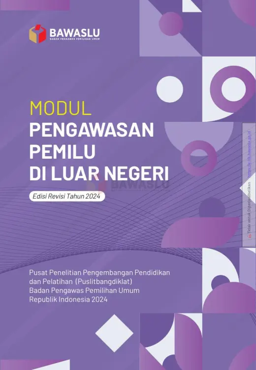 Sampul Modul Pengawasan Pemilu di Luar Negeri (Edisi Revisi Tahun 2024)