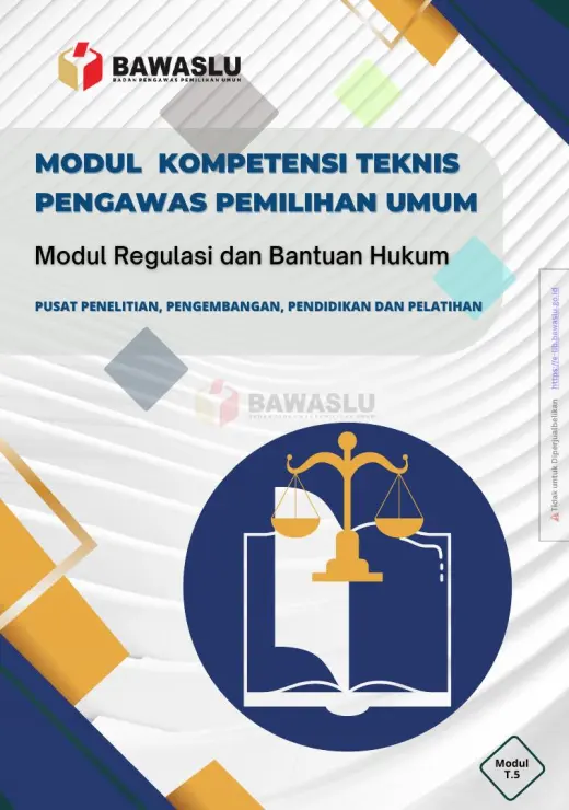 Sampul Modul T.5 Regulasi dan Bantuan Hukum