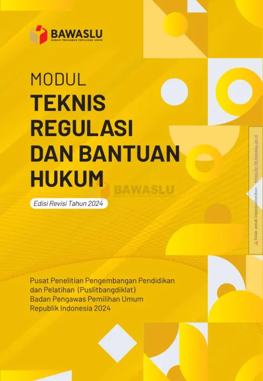 Sampul Modul Teknis Regulasi dan Bantuan Hukum (Edisi Revisi Tahun 2024)