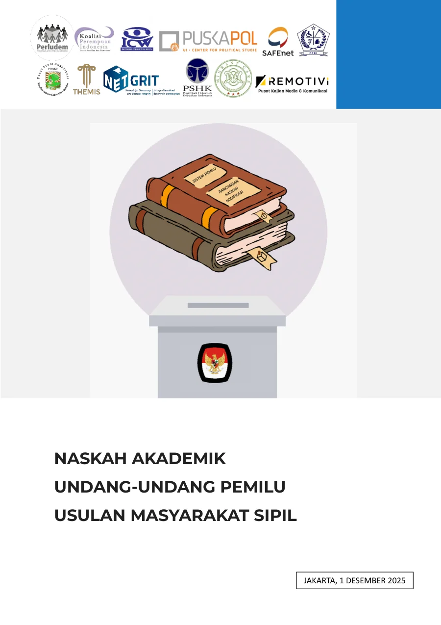 Sampul Naskah Akademik Undang-Undang Pemilu Usulan Masyarakat Sipil
