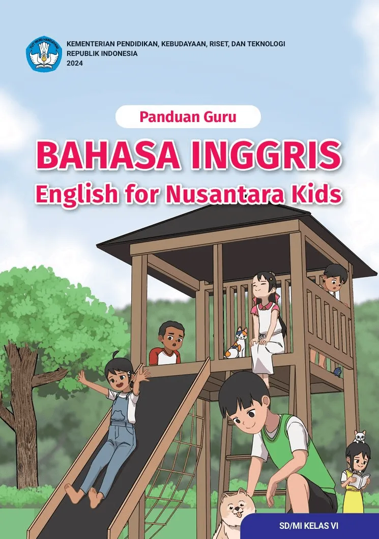 Sampul Panduan Guru Bahasa Inggris: English for Nusantara Kids untuk SD/MI Kelas VI