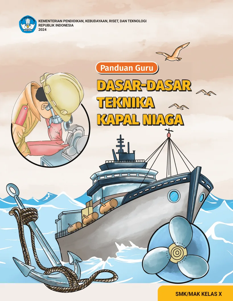 Sampul Panduan Guru Dasar-Dasar Teknika Kapal Niaga untuk SMK/MAK Kelas X