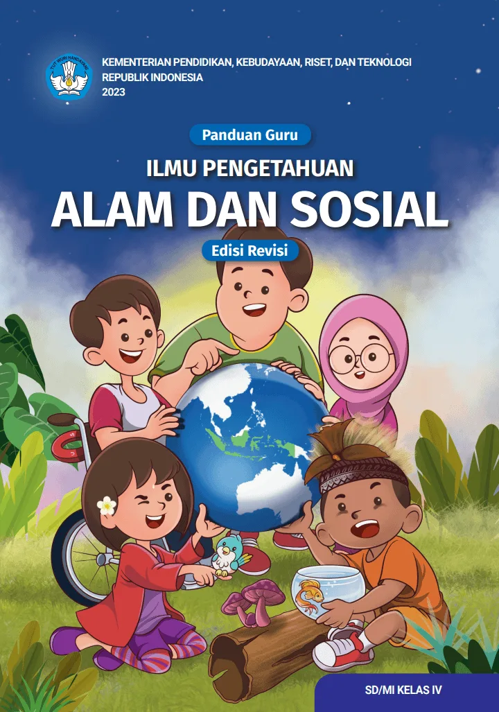 Sampul Panduan Guru Ilmu Pengetahuan Alam dan Sosial untuk SD/MI Kelas IV (Edisi Revisi)