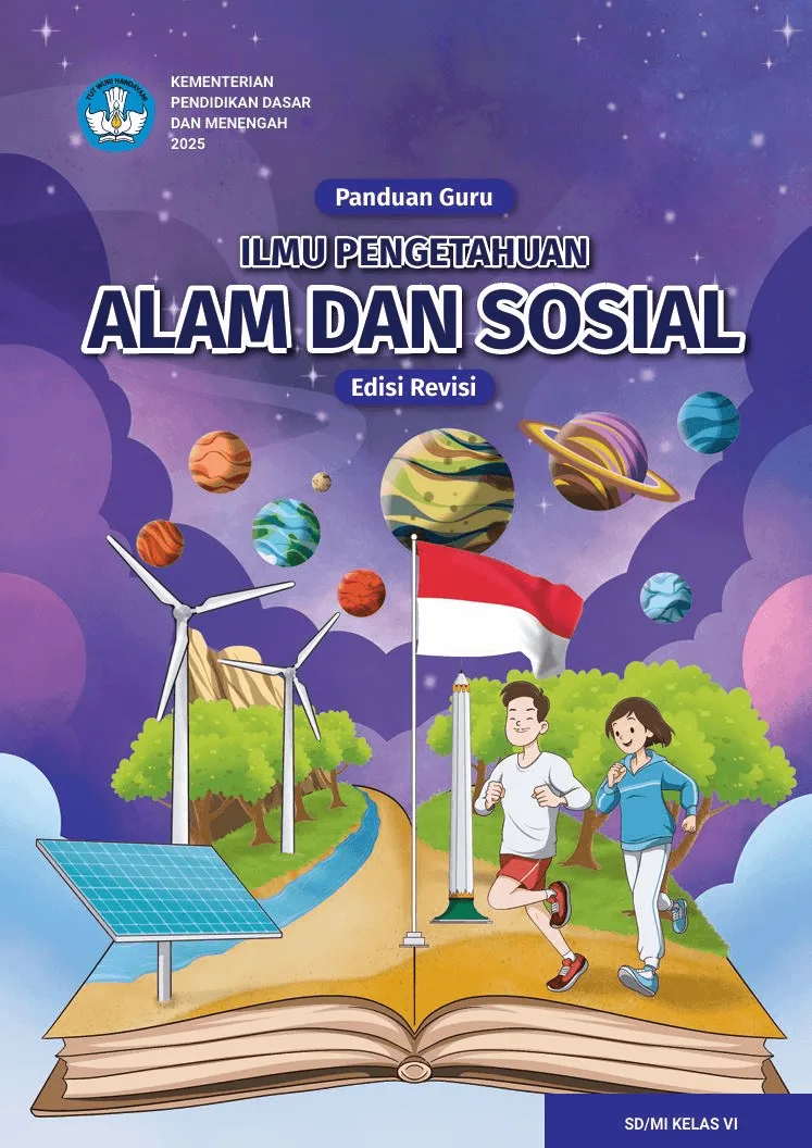 Sampul Panduan Guru Ilmu Pengetahuan Alam dan Sosial untuk SD/MI Kelas VI (Edisi Revisi)