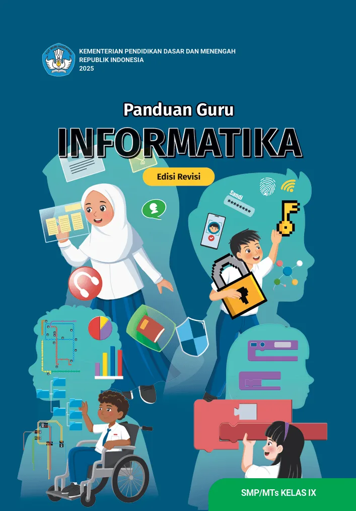 Sampul Panduan Guru Informatika untuk SMP/MTs Kelas IX (Edisi Revisi)