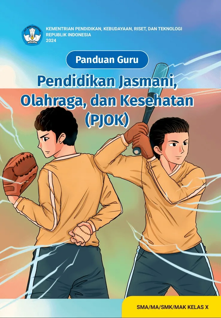 Sampul Panduan Guru Pendidikan Jasmani, Olahraga, dan Kesehatan untuk SMA/MA/SMK/MAK Kelas X