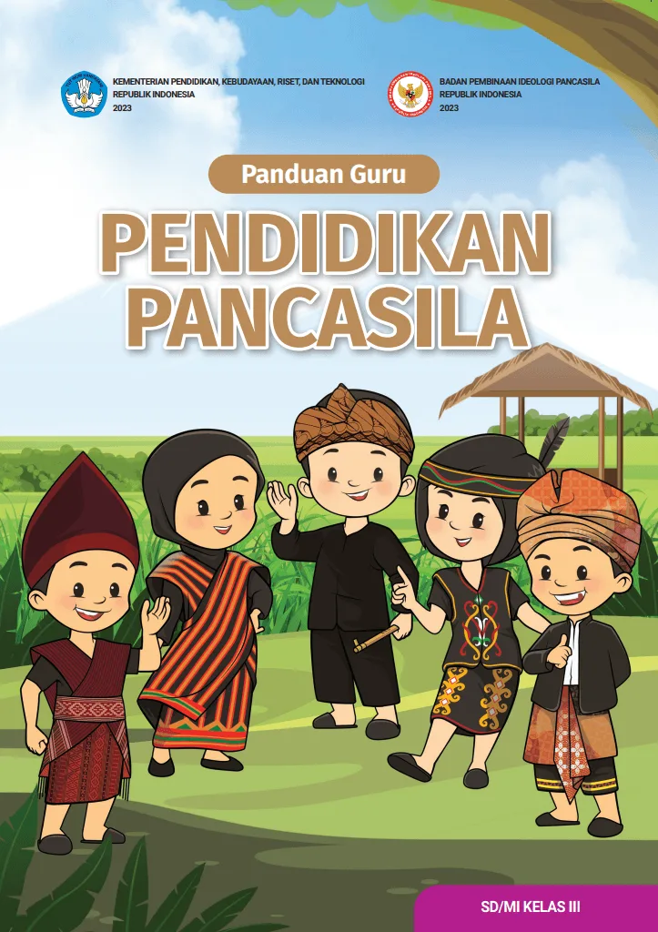 Sampul Panduan Guru Pendidikan Pancasila untuk SD/MI Kelas III