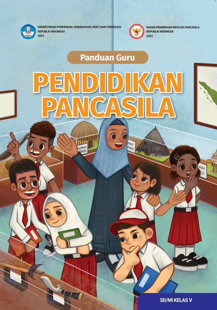 Sampul Panduan Guru Pendidikan Pancasila untuk SD/MI Kelas V