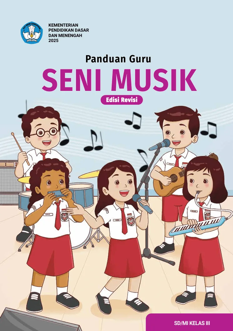 Sampul Panduan Guru Seni Musik untuk SD/MI Kelas III (Edisi Revisi)