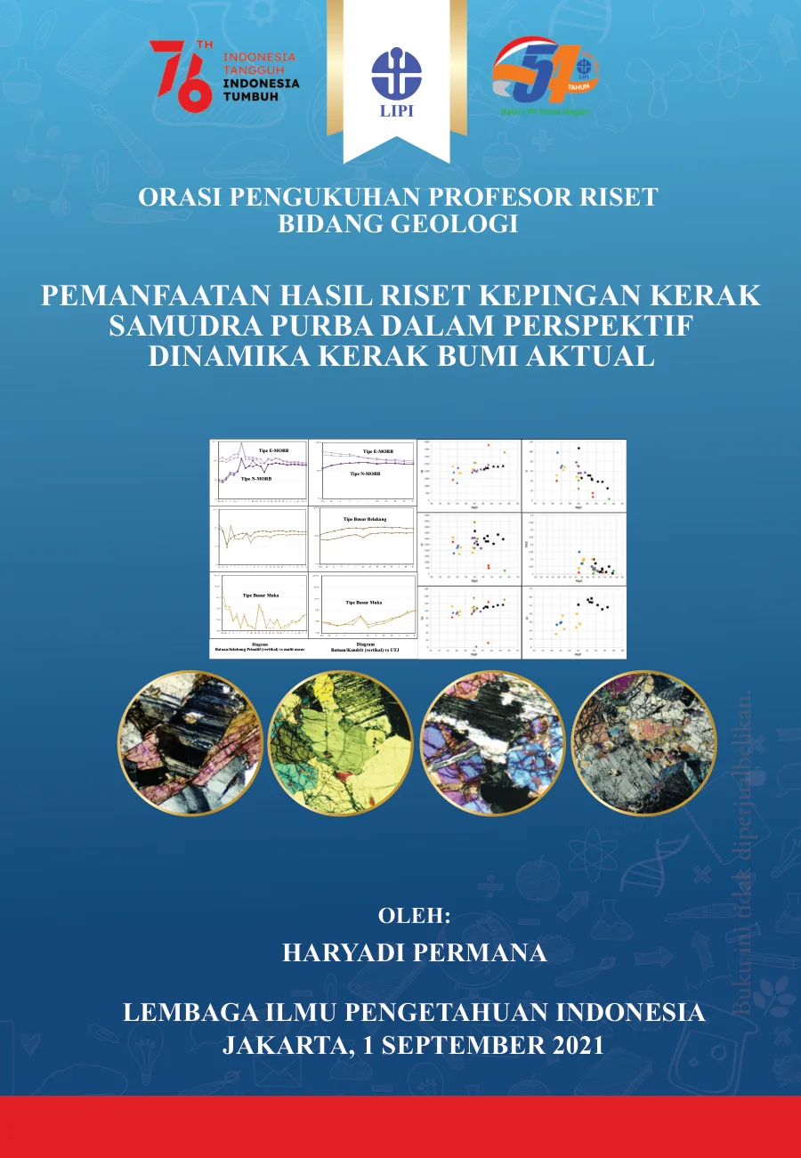 Sampul Pemanfaatan Hasil Riset Kepingan Kerak Samudra Purba dalam Perspektif Dinamika Kerak Bumi Aktual