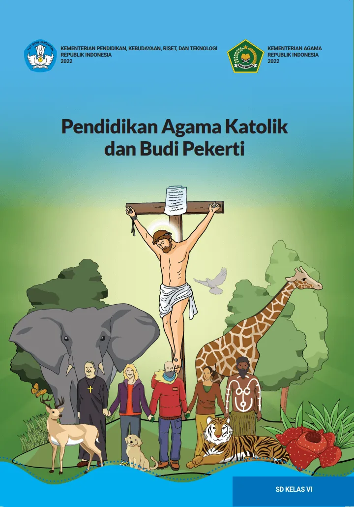 Sampul Pendidikan Agama Katolik dan Budi Pekerti untuk SD Kelas VI