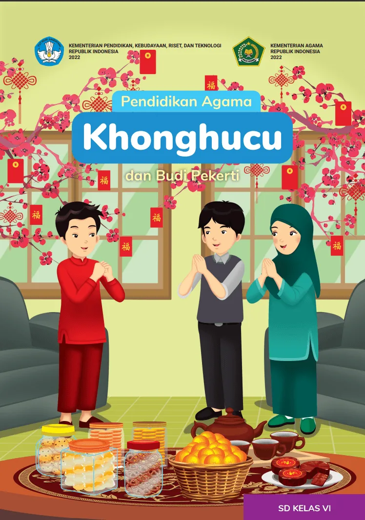 Sampul Pendidikan Agama Khonghucu dan Budi Pekerti untuk SD Kelas VI