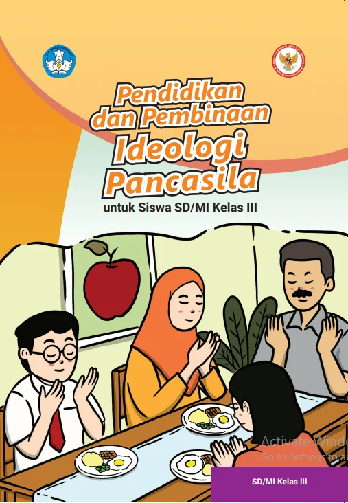 Sampul Pendidikan dan Pembinaan Ideologi Pancasila untuk Siswa SD/MI Kelas III