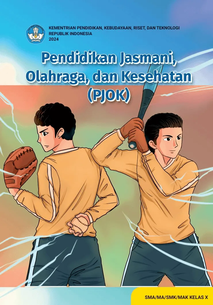 Sampul Pendidikan Jasmani, Olahraga, dan Kesehatan untuk Kelas SMA/MA/SMK/MAK Kelas X