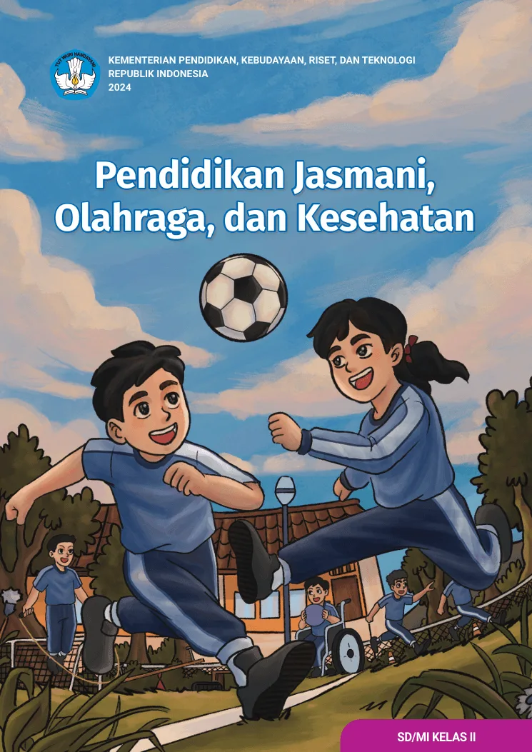 Sampul Pendidikan Jasmani, Olahraga, dan Kesehatan untuk SD/MI Kelas II