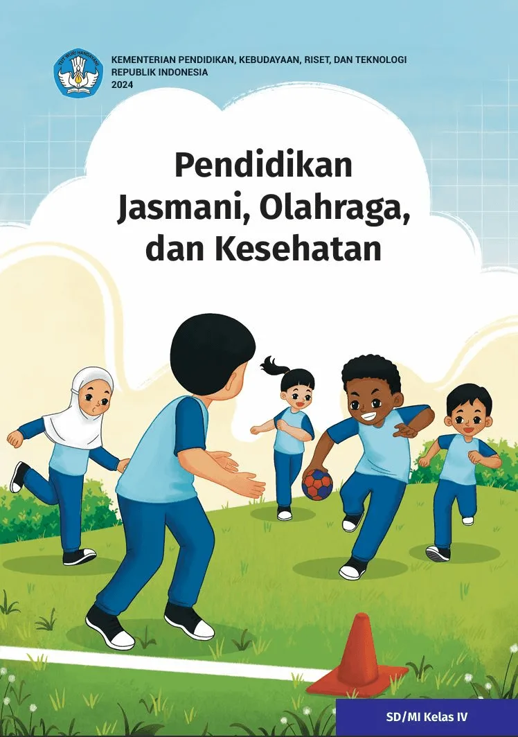 Sampul Pendidikan Jasmani, Olahraga, dan Kesehatan untuk SD/MI Kelas IV