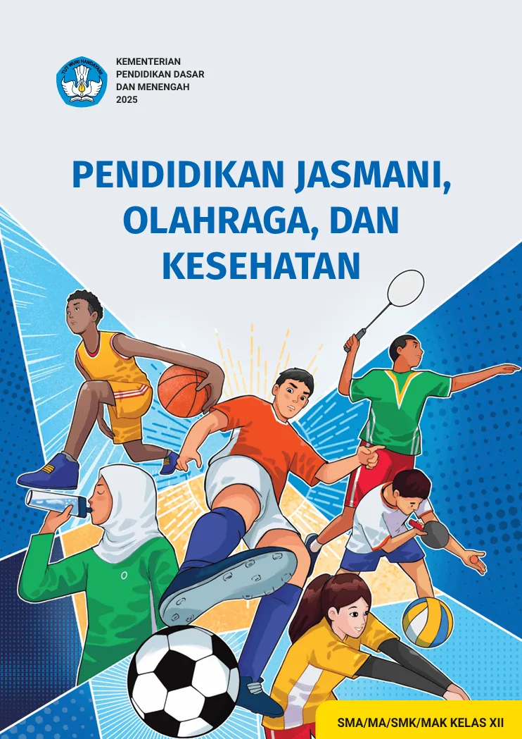 Sampul Pendidikan Jasmani, Olahraga, dan Kesehatan untuk SMA/MA/SMK/MAK Kelas XII