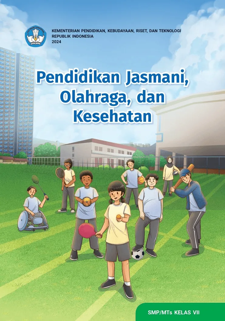 Sampul Pendidikan Jasmani, Olahraga, dan Kesehatan untuk SMP/MTs Kelas VII