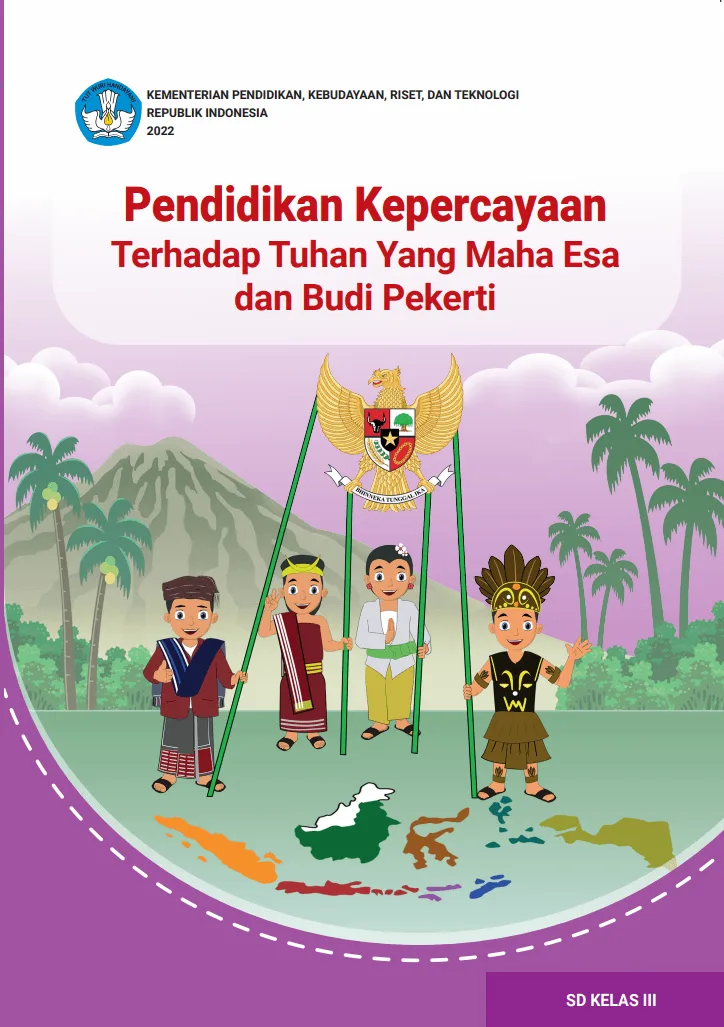 Sampul Pendidikan Kepercayaan Terhadap Tuhan Yang Maha Esa dan Budi Pekerti untuk SD Kelas III