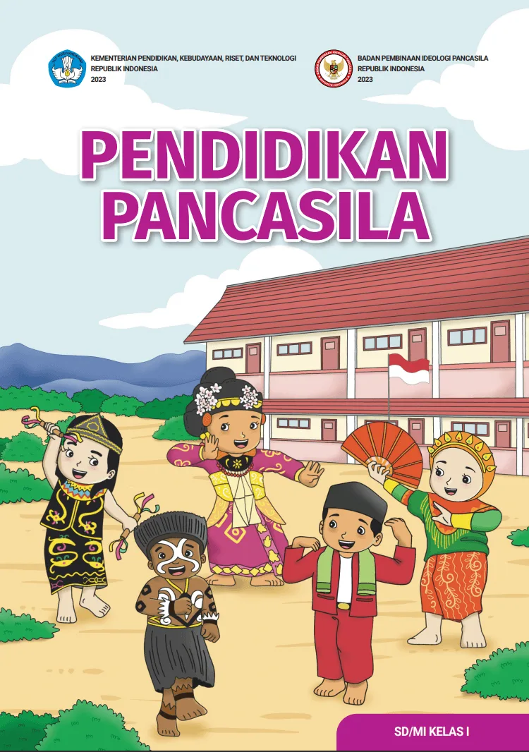 Sampul Pendidikan Pancasila untuk SD/MI Kelas I