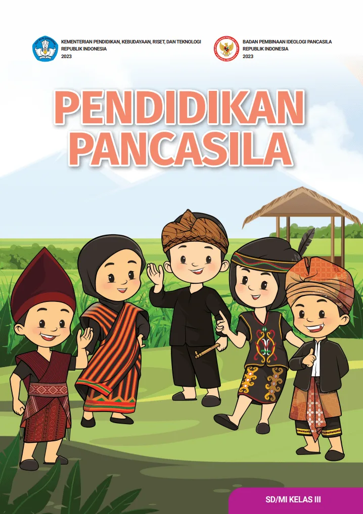 Sampul Pendidikan Pancasila untuk SD/MI Kelas III