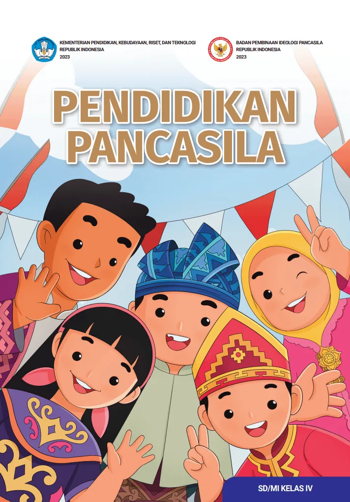 Sampul Pendidikan Pancasila untuk SD/MI Kelas IV