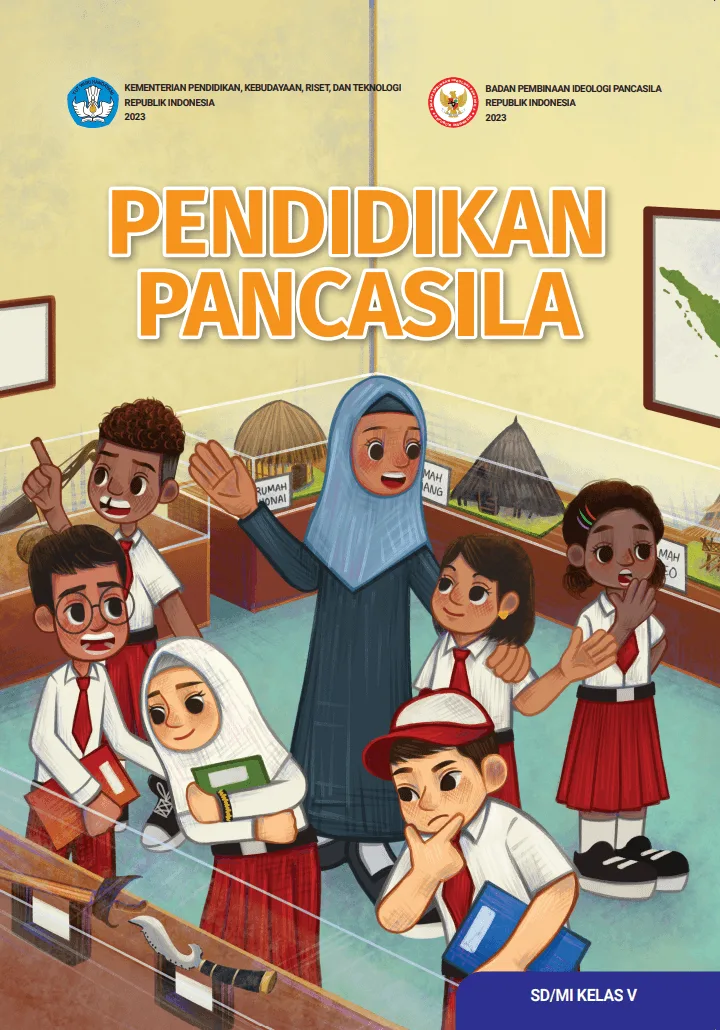 Sampul Pendidikan Pancasila untuk SD/MI Kelas V