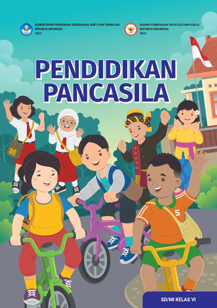 Sampul Pendidikan Pancasila untuk SD/MI Kelas VI