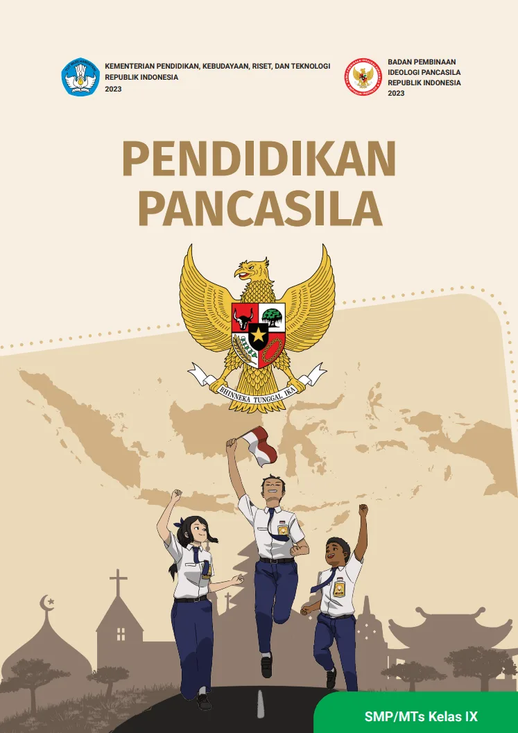 Sampul Pendidikan Pancasila untuk SMP/MTs Kelas IX