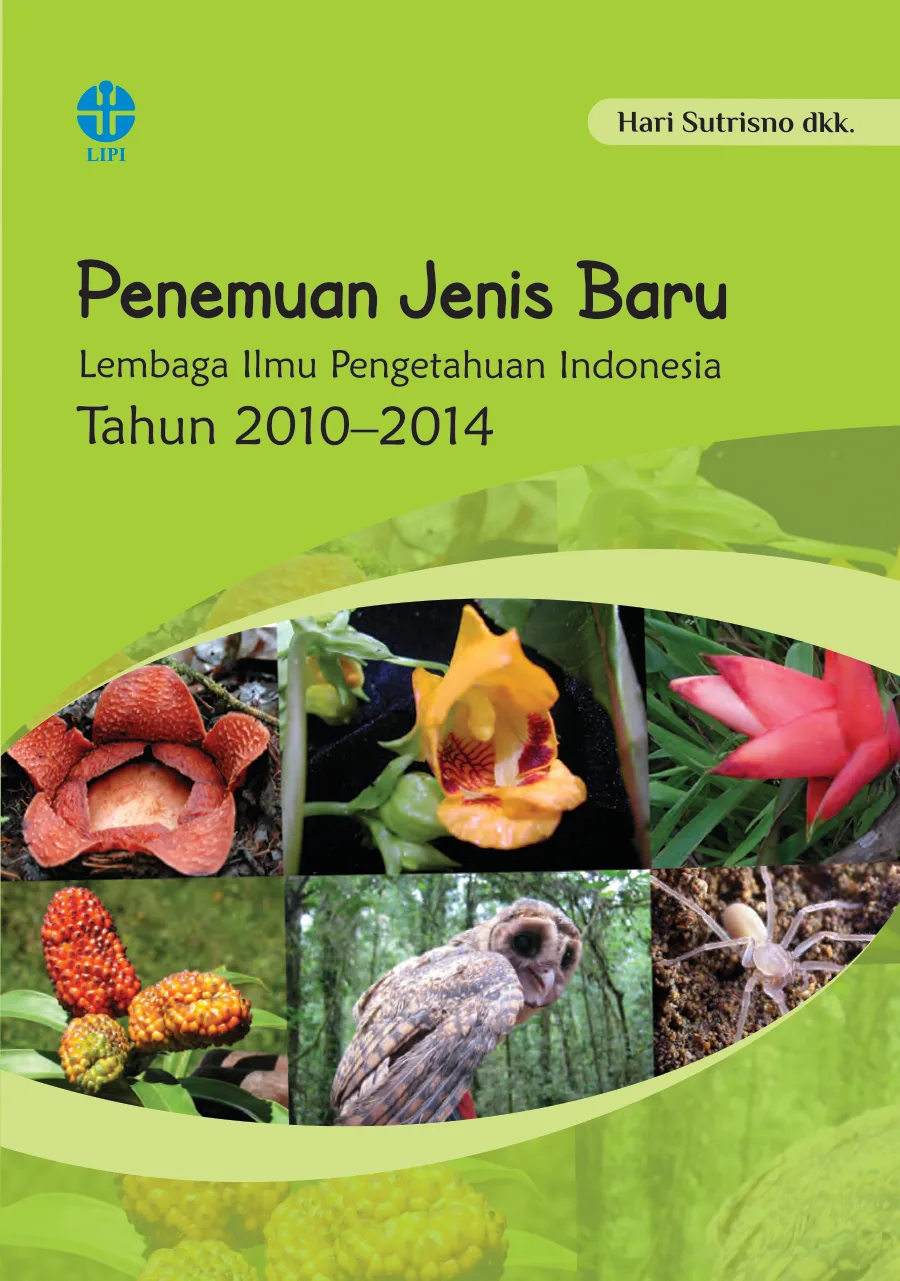 Sampul Penemuan Jenis Baru Lembaga Ilmu Pengetahuan Indonesia Tahun 2010-2014