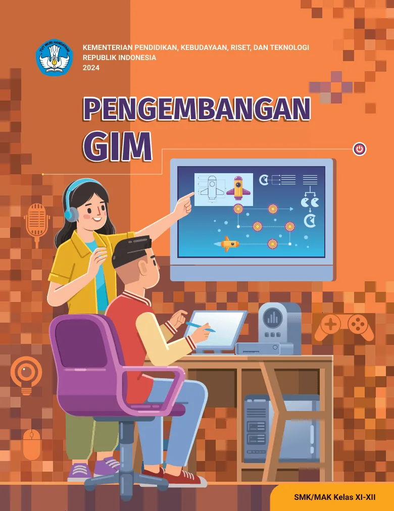 Sampul Pengembangan Gim untuk SMK/MAK Kelas XI-XII