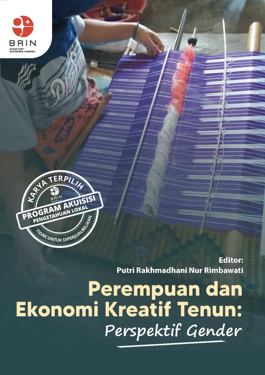 Sampul buku Perempuan dan Ekonomi Kreatif Tenun: Perspektif Gender