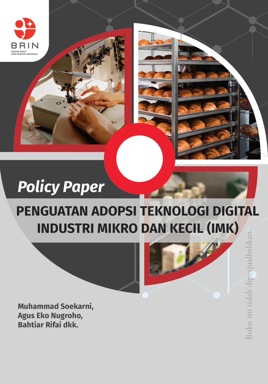 Sampul Policy Paper Penguatan Adopsi Teknologi Digital Industri Mikro dan Kecil (IMK)