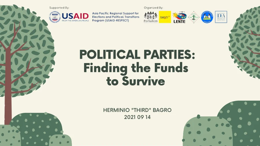 Sampul Political Party Finance Reform Agenda in the Philippines