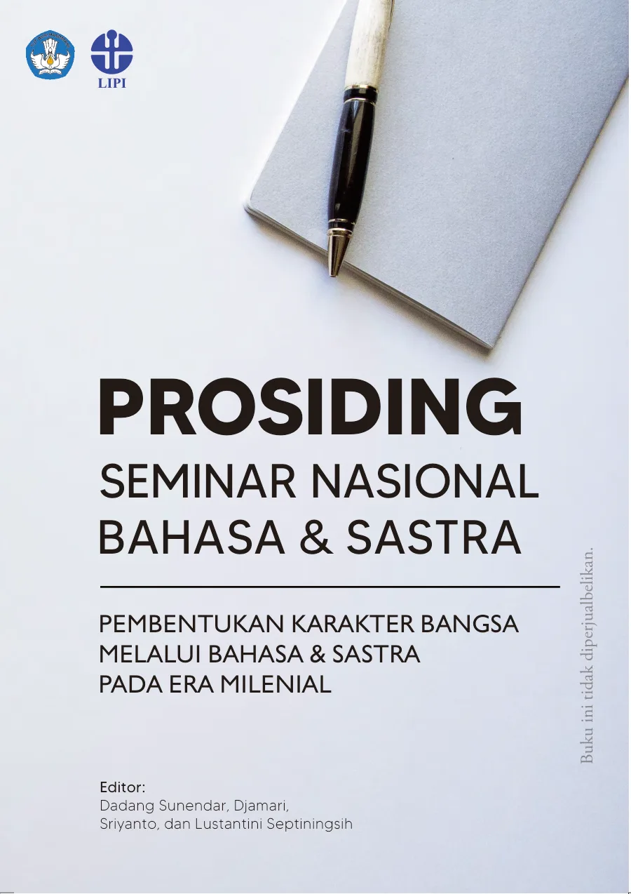 Sampul buku Prosiding Seminar Nasional Bahasa dan Sastra: Pembentukan Karakter Bangsa Melalui Bahasa dan Sastra pada Era Milenial