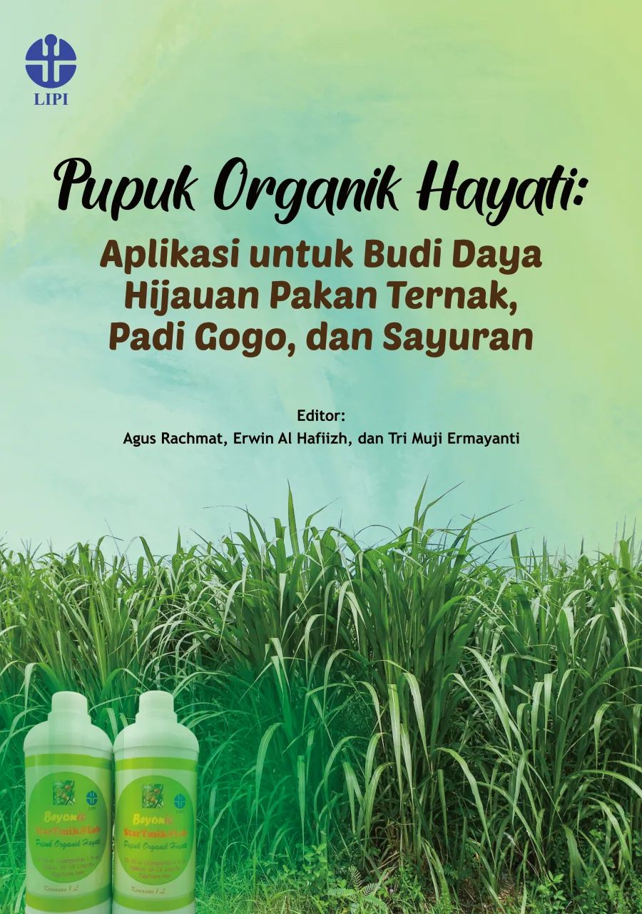 Sampul buku Pupuk Organik Hayati: Aplikasi untuk Budi Daya Hijauan Pakan Ternak, Padi Gogo, dan Sayuran