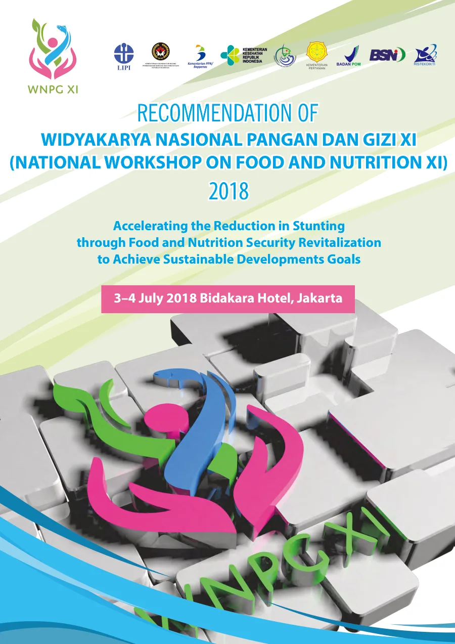 Sampul Recommendation of Widyakarya Nasional Pangan dan Gizi WNPG XI