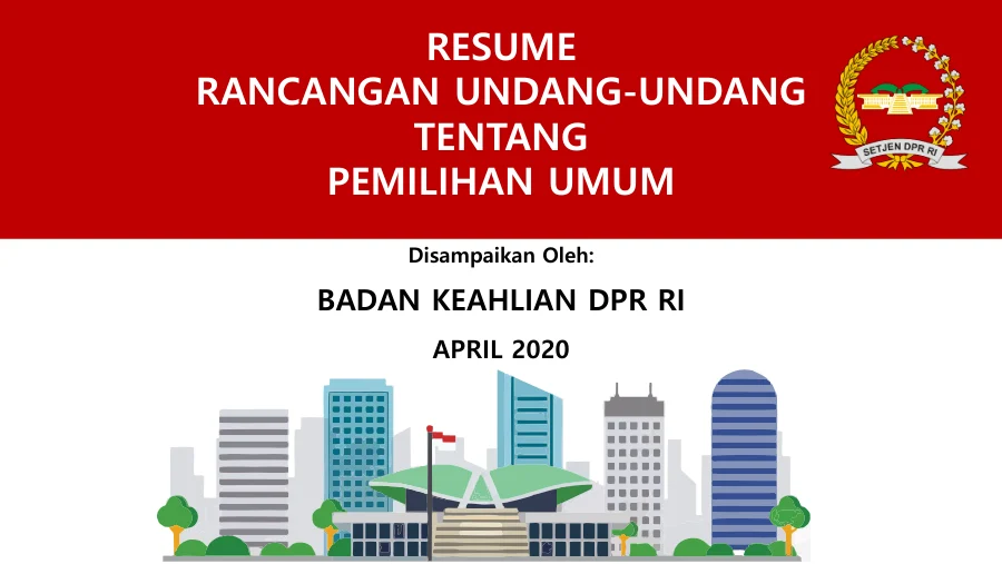 Sampul Resume Rancangan Undang-Undang Tentang Pemilihan Umum