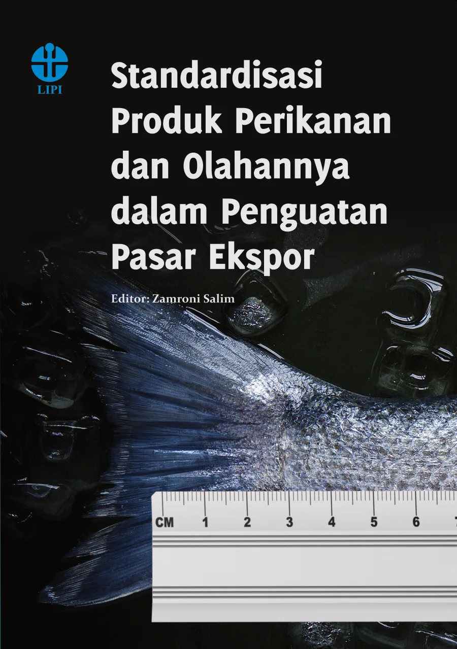 Sampul buku Standardisasi Produk Perikanan dan Olahannya dalam Penguatan Pasar Ekspor