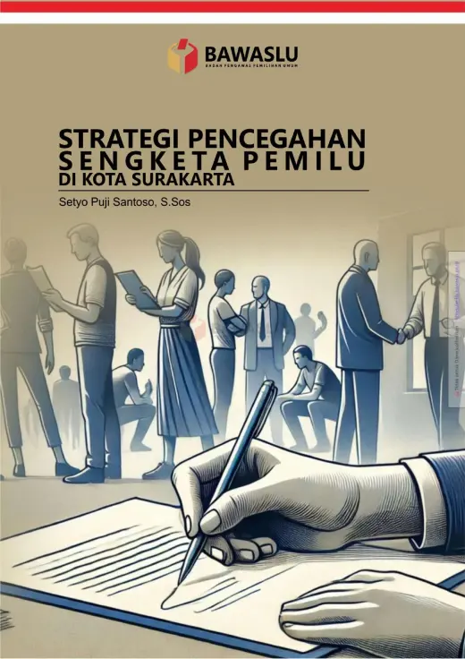 Sampul Strategi Pencegahan Sengketa Pemilu 2024 di Kota Surakarta