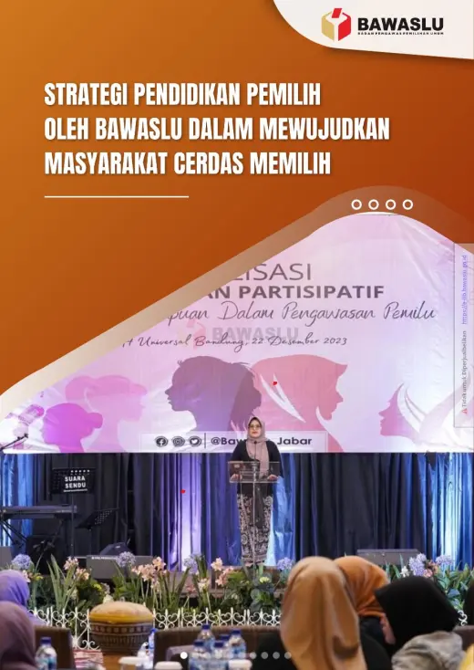 Sampul Strategi Pendidikan Pemilih oleh Bawaslu dalam Mewujudkan Masyarakat Cerdas Memilih